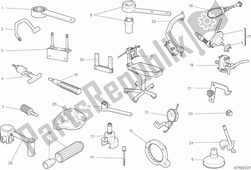 Toutes les pièces pour le Outils De Service D'atelier, Moteur du Ducati Scrambler Flat Track Brasil 803 2017